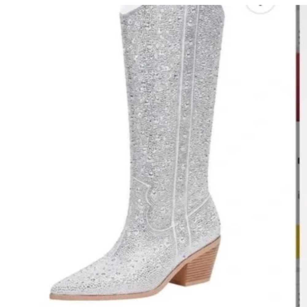 Vimitty Rhinestone Cowgirl Boots women’s Size 6